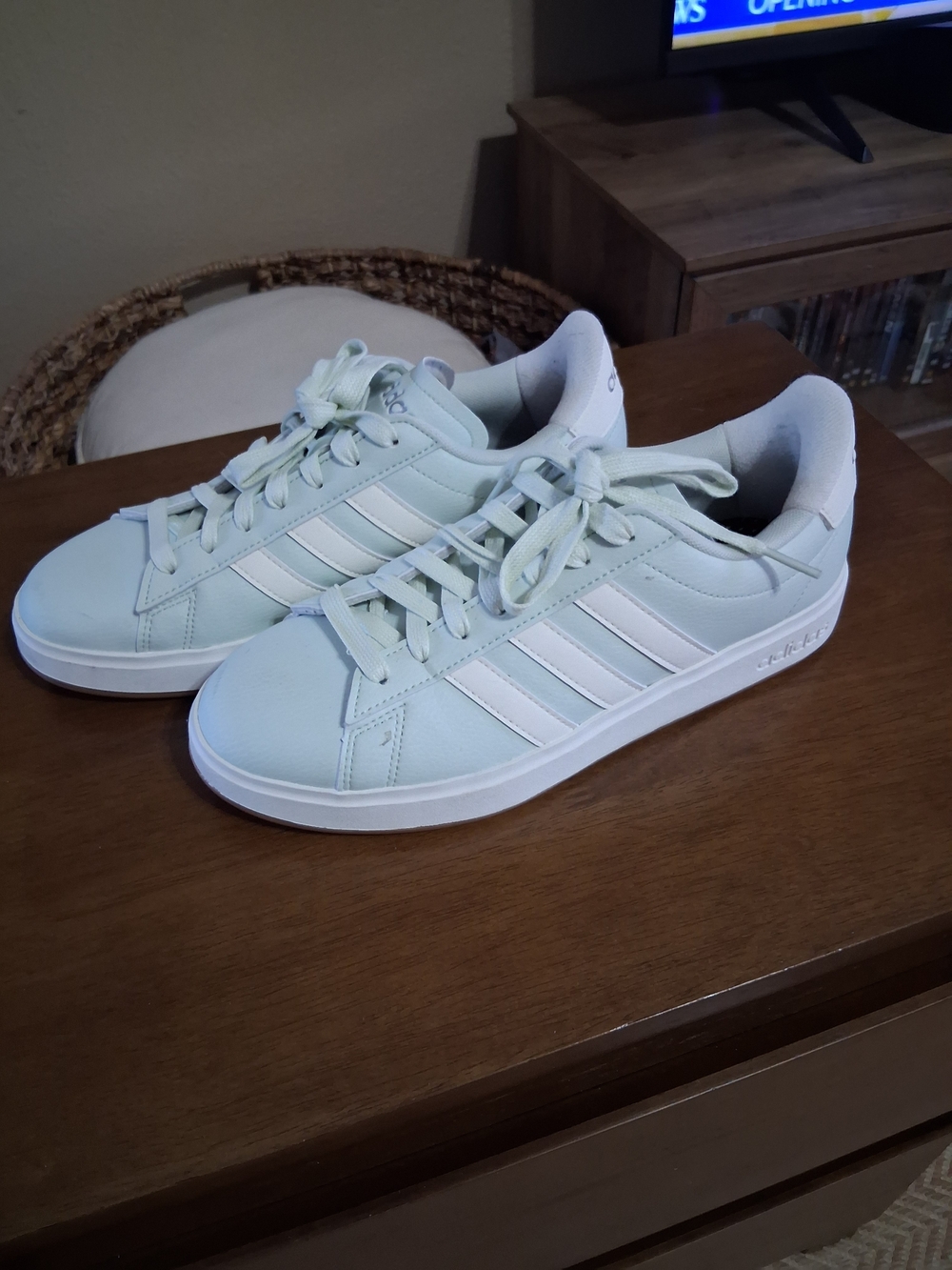 Adidas Classic Mint Green Low-Top Sneakers
